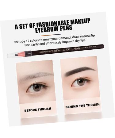 WOONEKY 10pcs Eyebrow Pencil Eye Brow Pencils for Women Peel- off Pencil Black Pencils Makeup Pencils Paper - Buy Online on GoSupps.com
