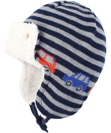 Gajaous Baby Winter Animals Earflap Beanie Hat | Infant Dinosaur Fox Pattern Fleece Lining | 0-12 Months - Buy Online on GoSupps.com