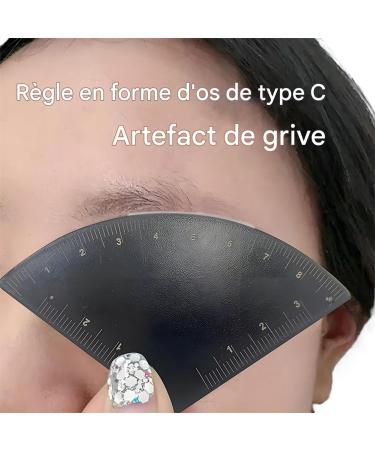 R gle Sourcils | 2 Pi ces Jauge Pr cise Et Facile Pour Cartographie Et Positionnement Des Sourcils Instrument De Mesure Pour Le Modelage Pour Voyage Transport Domicile Maquillage  - Buy Online on GoSupps.com