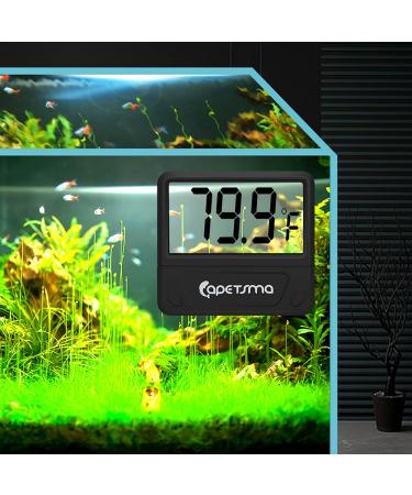 Capetsma Digital Aquarium Thermometer - Accurate Reptile and Fish Tank Temperature Gauge with Large LCD Screen - Buy Online on GoSupps.com