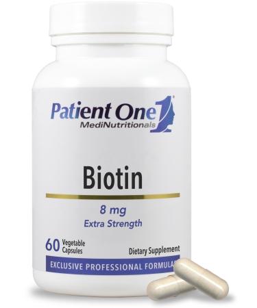 Patient One Biotin 8mg | Supplement to Support Hair Skin and Nail Health* | 60 Capsules