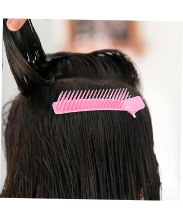 NUSITOU Hair Salon Clip Hairdresser Clip Barber Grips Hair Sectioning Clips Salon Accessories Grip Clips for Hair Sectioning Hairdressing Hairpin Hair Styling Tools Hair Styling Clip 14.20X3.00X2.30CM Pink - Buy Online on GoSupps.com