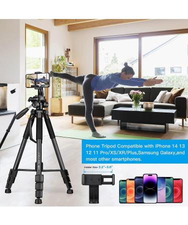 5 in 1 Aluminum Camera Tripod & Monopod for DSLR, iPhone & Camcorder - Black - Buy Online on GoSupps.com