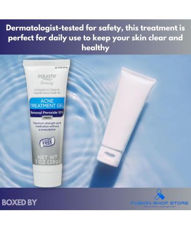10% benzoyl peroxide- Acne Treatment 1 oz (Pack of 1) Boxed By Fusion Shop Store - Buy Online on GoSupps.com