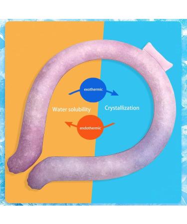 Cooling Neck Wraps Tube Wearable Ice Neck Wraps Cooling Tube - Outdoor Chill Tubes for Neck Heat Cool Down for Cycling Beach Camping Running Traveling Rowces M Code Gradient Powder - Buy Online on GoSupps.com