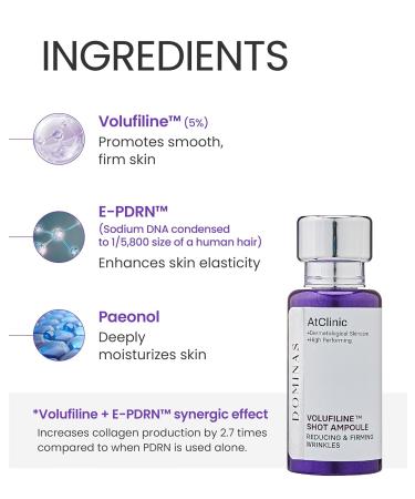 DOMINAS AtClinic Volufiline PDRN Serum - 2 Week Volume & Elasticity Booster with 5% Volufiline PDRN and Paeonol Loss of Volume Fine Lines & Glass Skin Glow Korean Skincare 1.01 fl oz - Buy Online on GoSupps.com