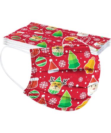 50 Pcs Kids Face Cover Disposable 3 Ply Cute Cartoon Printing Face Bandanas (#16) - Buy Online on GoSupps.com