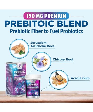 Probiotics 100 Billion CFU - 16 Premium Strains + Prebiotics - Best Probiotics for Women & Men - Supports Immune Digestive & Gut Health Supports Occasional Constipation Gas & Bloating - 60 Capsules 60 Count (Pack of 1) - Buy Online on GoSupps.com