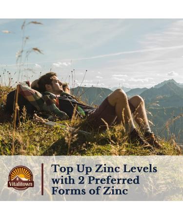 Vitalitown Vitamin D3 K2 + Zinc Supplement Bundle (Pack of 2) | D3 10 000 IU with K2 MK7 (Item 1) & Chelated Zinc 50 mg Supplement (Item 2) | 90 Softgels + 60 Veggie Capsules - Buy Online on GoSupps.com