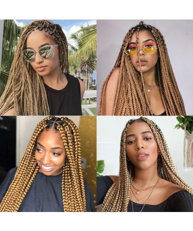 Pre Stretched Braiding Hair 26 Inch Professional Yaki Straight Crochet Braids, 8 Packs Honey Blonde Synthetic Extensions for Braiding - 27 - Buy Online on GoSupps.com
