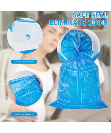 24 Pack Blue Emesis Bags - 1000ml Disposable Vomit Bags for Morning Sickness - Portable Nausea Bags for Pregnant Women - Leak Resistant Design - Ideal for Car and Travel - Buy Online on GoSupps.com