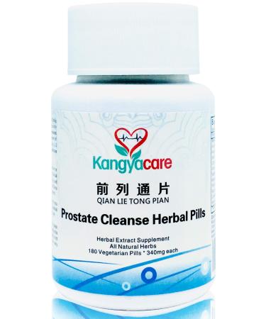 Kangyacare Prostate Cleanse Herbal Pill -Qian Lie Tong Pian - Reduce Prostate Discomfort - Help Frequent Urination -Improve Men s Urinary Tract Health - 180 Ct (1)