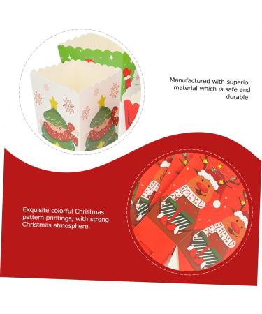 Mobestech 36 Pcs Christmas Popcorn Box Xmas Shopping Bags Holiday Treat Bags Christmas Goodie Bags Popcorn Container Christmas Sweet Bags Popcorn Party Bags Gift Bag Paper Dessert 1 count (Pack of 1) Colorfulx3pcs - Buy Online on GoSupps.com