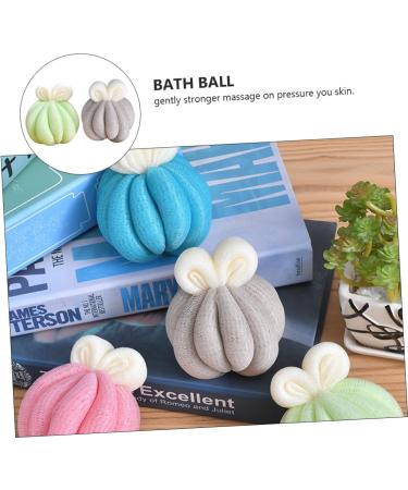 Beavorty 4 Pcs Bath Ball & Shower Brush Set | Bubble Making Bath Accessories & Tools for Ultimate Relaxation - Buy Online on GoSupps.com