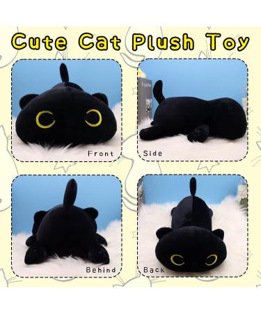 Yamepuia 20CM Cute Black Cat Plushie Toy | Soft Stuffed Animal Doll Pillow | Christmas Gift for Kids | 8In Kawaii Cat Plush - Buy Online on GoSupps.com