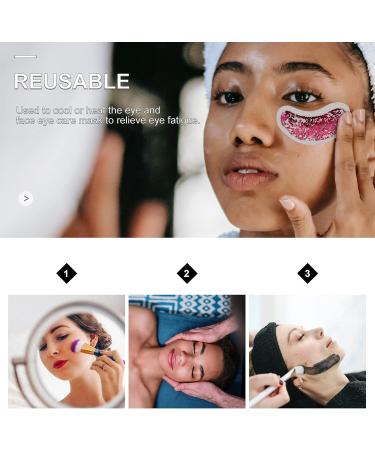 Gel Pearl Cool Eye Pad Set - Cold & Hot Compress for Dry Eyes Swollen Eyes & Dark Circles - 6 PCS in 3 Color Options - Buy Online on GoSupps.com