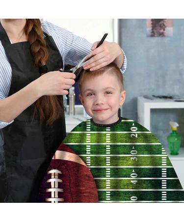 American Football Waterproof Haircut Cape for Adults & Kids | Professional Barber Cape with Adjustable Snap Closure - 51x55 - Buy Online on GoSupps.com