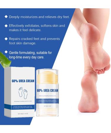homomdy Urea cream 60 percent for feet Urea foot cream Foot cream For cracked and dry skin Deeply moisturizing Restores calluses and hard skin High content Hand and foot care 2pcs - Buy Online on GoSupps.com