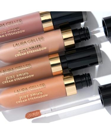 Laura Geller Just Swipe Liquid Eyeshadow in Cocoa - Cream-to-Powder Formula for Long-Lasting, Crease-Proof Velvety Color - Buy Online on GoSupps.com