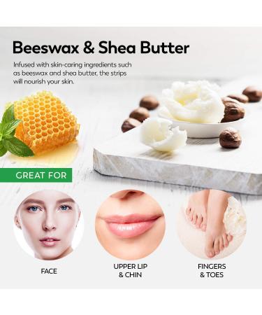 Facial Wax Strips for Women - Hypoallergenic Hair Removal for All Skin Types - Gentle and Fast-Working on Face, Eyebrow, Upper Lip, Chin - 40 Wax Strips + 4 Calming Oil Wipes - Buy Online on GoSupps.com