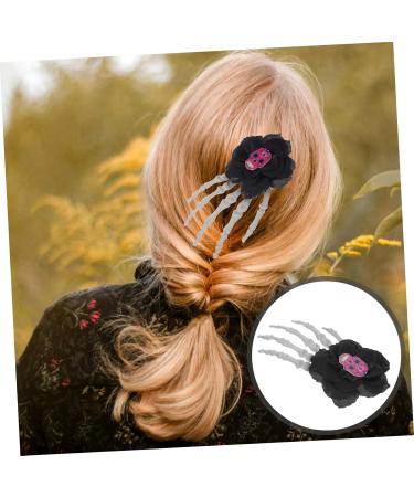 minkissy Halloween Decor Halloween Hair Clips for Women Halloween Hair Accessories for Women Halloween Accessories for Women Goth Hair Clips Halloween Barrettes Women's Skeleton Cloth Props - Buy Online on GoSupps.com