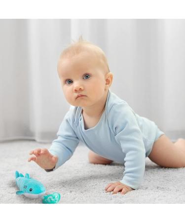 Plush Whale Pacifier Holder with Detachable Stuffed Animal - Silicone Soothie for Newborn Baby - Buy Online on GoSupps.com
