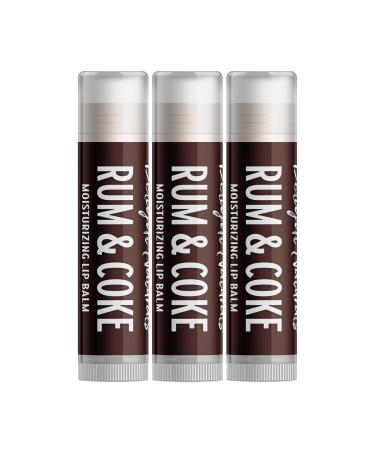 Delight Naturals Rum & Coke Lip Balm - Three Pack