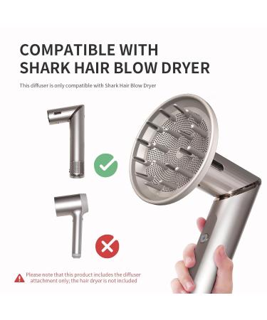 Diffuser Attachment for Shark FlexStyle Hair Dryer - Enhance Curls & Waves - Styling Tool for Natural Curly Wavy & Coily Hair - Grey - Buy Online on GoSupps.com