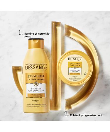  Dessange DESSANGE - Multi-Effect Lightening Jelly Sun-Kissed Blonde - Formula Enriched with Lily Flower - Gradually Nourishes & Illuminates - For Natural Blonde Hair - Leave-In - 150 ml - Buy Online on GoSupps.com