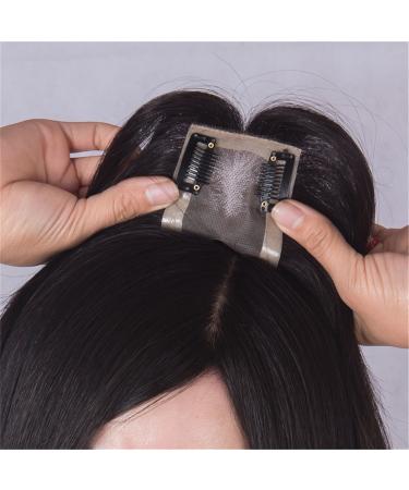Buy Remy Human Hair Topper for Thinning Hair - 3x4.7 Mono Hand Tied Medium Brown 8 Length | International Shipping Available - Buy Online on GoSupps.com