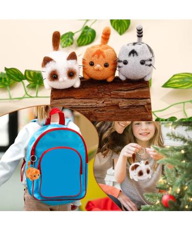 Needle Felting Starter Kit for DIY Ragdoll Cat & Garfield Keychains - Includes Felting Tools and Instructions - Buy Online on GoSupps.com