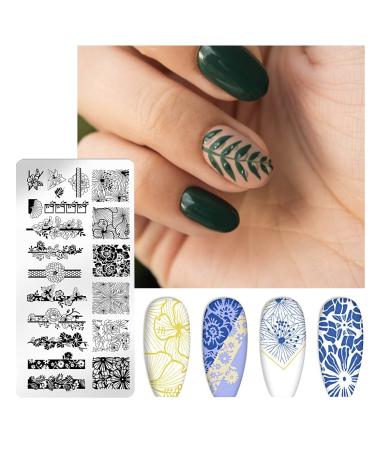 SIOPPKIK Nail Stamping Plates | Marble Pattern Nail Art Stencil Tools | Stainless Steel Nail Design Template for Perfect Manicures - Buy Online on GoSupps.com
