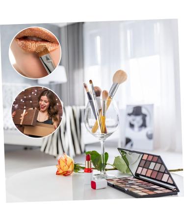 Double Ended Lipstick Brush - Portable Multifunctional Lip Cosmetic Applicator & Eyeshadow Brush | Beauty Makeup Accessory | Silver - Buy Online on GoSupps.com