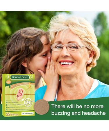 Tinnitus Relief Herbal Patch for Ringing Ears and Hearing Loss - Ear Pain Relief and Improved Hearing (32 patches) - Buy Online on GoSupps.com
