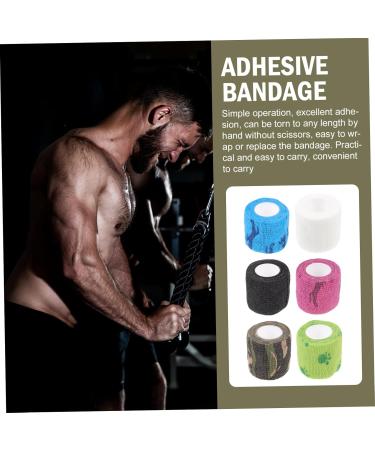 FRCOLOR 6pcs Self-Adhesive Elastic Basketball Knee Pads & Finger Sleeves | Sports Athletic Cohesive Ankle Scar Tape & Non-Woven Fabric | Ultimate Fitness & Elasticity - Buy Online on GoSupps.com