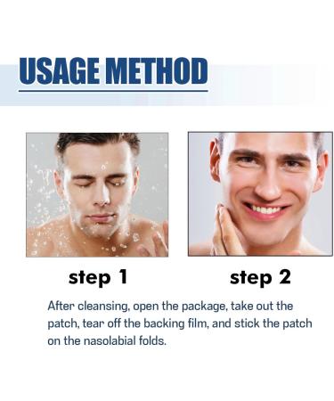 Men's Wrinkle Plasters Smoothing Skin Tightening Wrinkle Remover Plasters Safe 10 Pairs for All Skin Types Daily Hotel Use - Buy Online on GoSupps.com