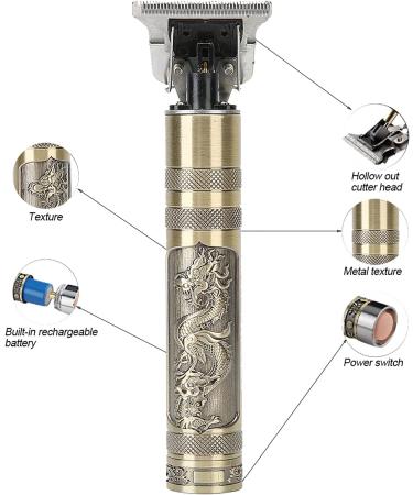 Electric Trimmer Hair Clipper Home Barber 5W (Dragon Phoenix T2 usb battery charging) - Buy Online on GoSupps.com