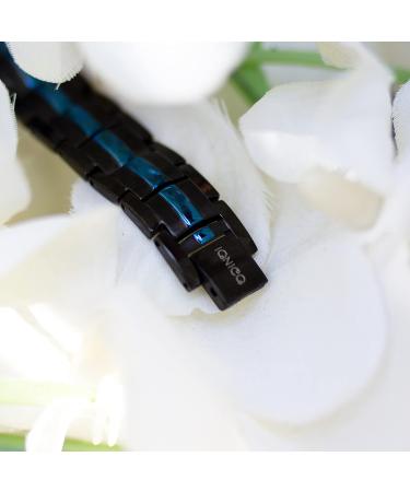 IONICO Magnetic Bracelet for Men & Women - Adjustable Strength Bracelet for Arthritis - Black-Blue | Includes Sizing Tool - Buy Online on GoSupps.com