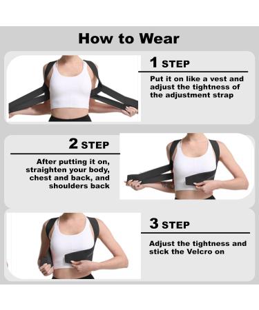 Back Brace Posture Corrector for Men & Women | Adjustable Shoulder Straightener for Pain Relief & Improved Posture - Ideal for Scoliosis & Neck Hump - Buy Online on GoSupps.com