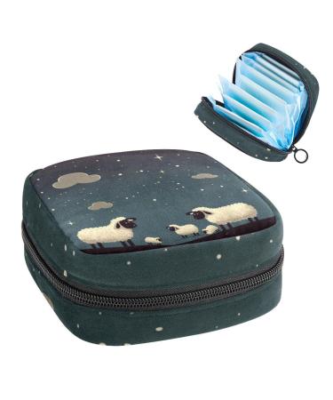 Period Bag Sanitary Napkin Storage Bag Tampon Holder for Purse R84a1iq9zim 4.7x6.6x6.6 in Classic