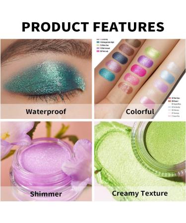 Oulac Glitter Eyeshadow Metallic Finish - High Impact Green Eyeshadow | Waterproof Formula | Vegan 12g (14) Unforgettable Night Teal - Buy Online on GoSupps.com