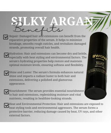 Silky Moroccan Argan Hair Oil Serum Vitamin E Oil Essential Fatty Acids Heavy Hair Oil for Dry Hair Splint Ends Pure Argan Oil for Thicker Longer Stronger Hair. - Buy Online on GoSupps.com
