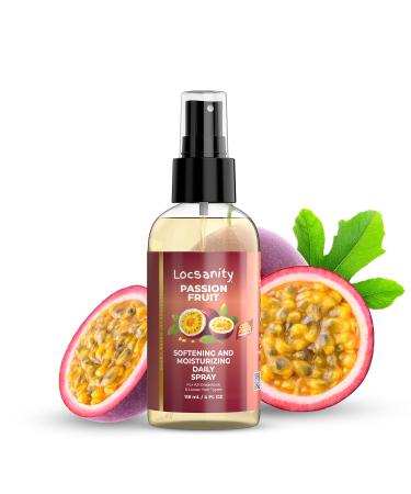 Locsanity Daily Moisturizing Spray for Dull Dry Locs Trial Size Passion Fruit Hair and Scalp Moisturizer for Dreadlocks Sisterlocks Microlocks Braids to Control Oil and Frizz (4 fl oz) 4 Fl Oz (Pack of 1)