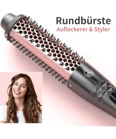 Buy Mocemtry 38mm Thermal Brush - Double PTC Heated Ceramic Curling Brush with Gloves & Clips - 2-in-1 Styling Tool for Perfect Curls | International Shipping Available - Buy Online on GoSupps.com