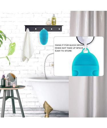 INNERNEED Silicone Body Scrubber - Exfoliating Shower Brush for All Skin Types (Blue & Pink) - Buy Online on GoSupps.com