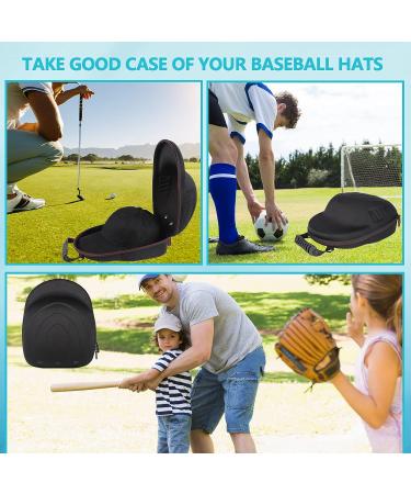 Glamgen Hard Hat Case with Adjustable Shoulder Strap - Hat Carrier Travel Case with 6 Baseball Caps for Women and Men - Buy Online on GoSupps.com