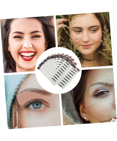 FOMIYES 30 pcs Creative Eyebrows Hair-like Eyebrow Temporary Bionic Supply Black Stickers Waterproof Women 1 count (Pack of 1) Blackx3pcs - Buy Online on GoSupps.com