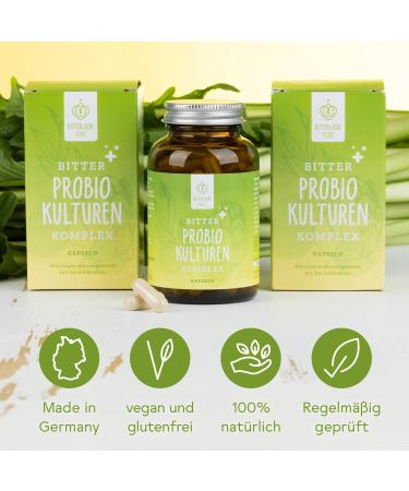 Bitter Love ProBio Cultures Complex Capsules | 15 Billion KBES I Intestinal Bacteria for Gut Health | 60 Lactobacillus & Bifidobacteria Capsules - Buy Online on GoSupps.com