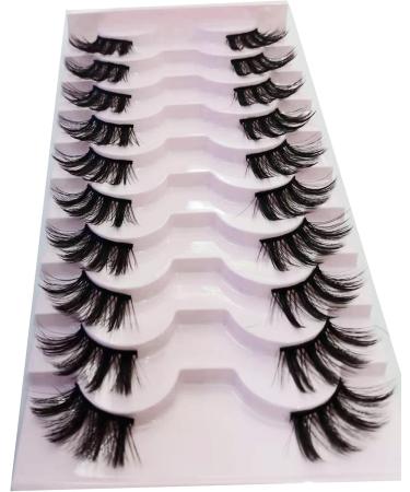 False Eyelashes Half Lashes Natural Look Wispy Lashes Cat Eye DIY Lightweight Reusable Fluffy False Lashes 10 Pairs Fake Eyelashes (23) - Buy Online on GoSupps.com