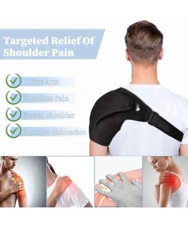 WiKSite Adjustable Shoulder Bandage | Pressure Cushion Arm Immobilizer for Stability & Relaxation | Shoulder Support for Men & Women - International Shipping Available - Buy Online on GoSupps.com